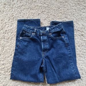 NWOT H&M High Waist wide leg ankle jean